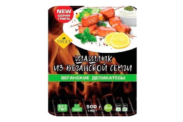 Шашлык из веганской семги