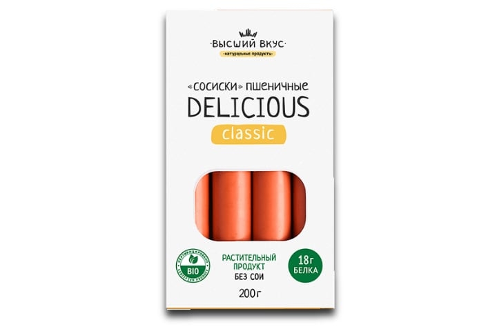 Сосиски пшеничные «Delicious Classic»
