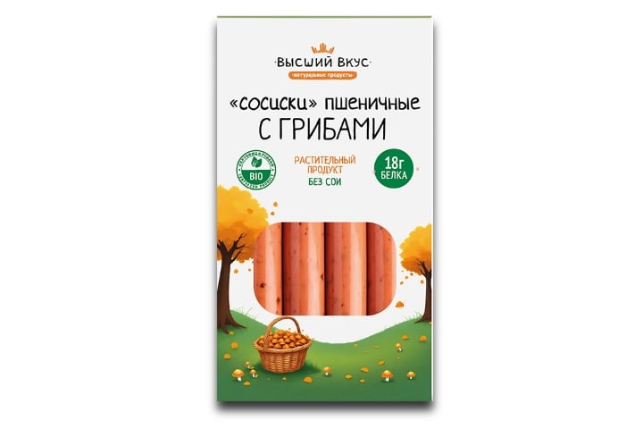 Сосиски пшеничные c грибами